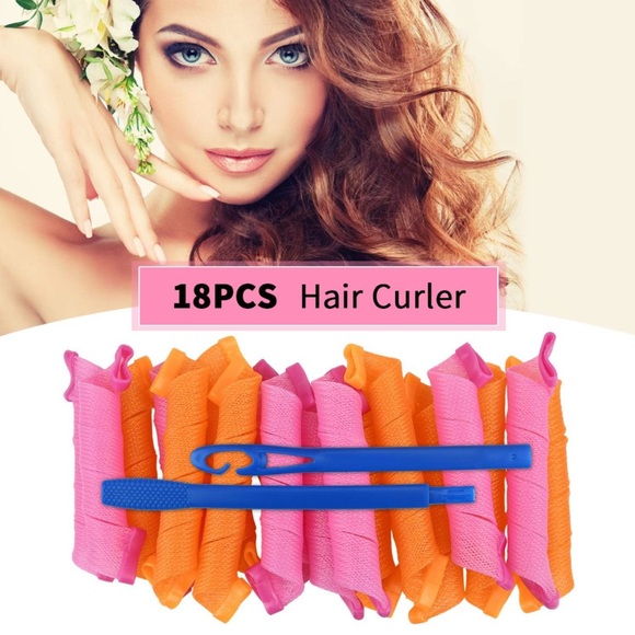 Lampelc Hair Heatless Hair Curlers Blowout Curls Spiral Curls 8 Pcs